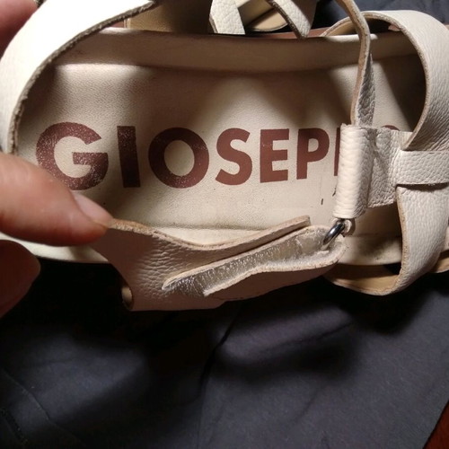 Gioseppo leather sandals like new, size 38, beige