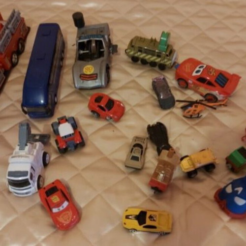 Toy cars used, set of 23, mostly metal