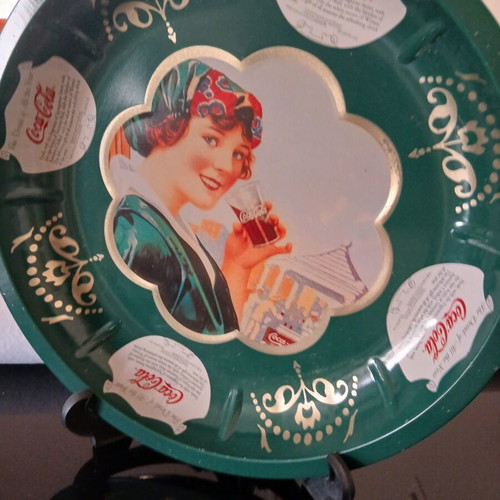 Coca-Cola metal collectible tray from the 90s