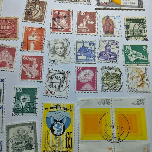 Lot G - 37 assorted stamps from Germany, Austria, Belgium, Tunisia, Iran