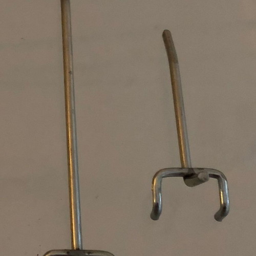 Metal hooks used for perforated panel, set of 50 pieces
