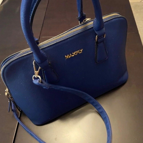 Handbag shoulder bag like new, blue and black