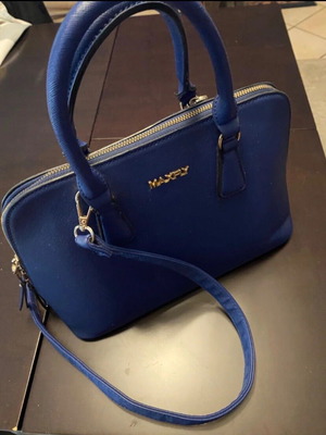 Handbag shoulder bag like new, blue and black