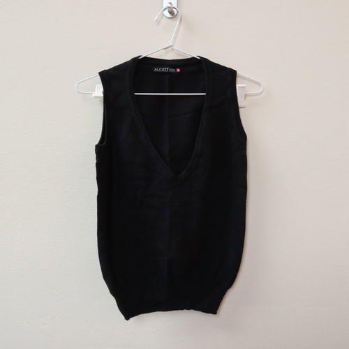 Alcott sleeveless sweater used, black, size S