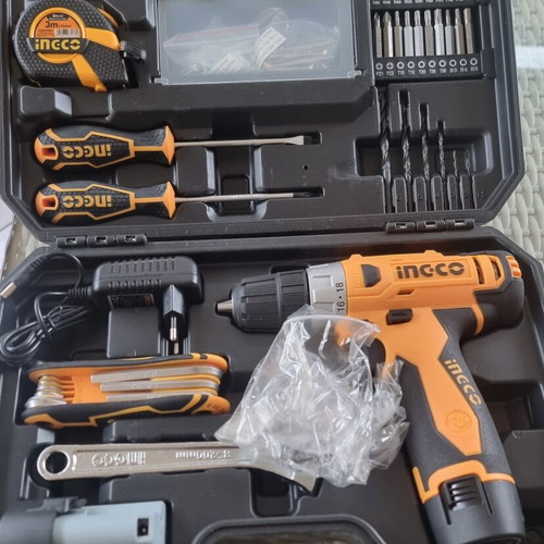 Ingco Cordless Drill 12V 2x1.5Ah New