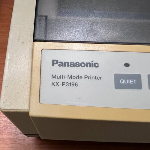 Panasonic KX-P3196 printer used, impact dot matrix 9 pin