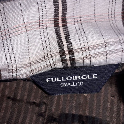 Fullcyrcle jacket used, beige-brown checkered, size S/10