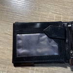 Leather wallet like new, black