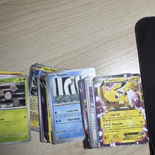 Pokémon card collection used, 133 cards including Ex, V, VMAX & fun cards