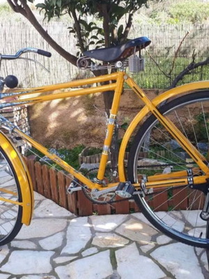 Bismarck 60 city bicycle used, yellow anniversary color, 28 inch wheels