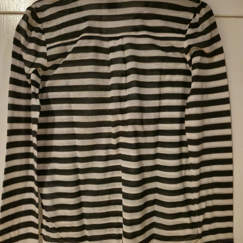 H&M soft striped blouse like new with buttons XS
