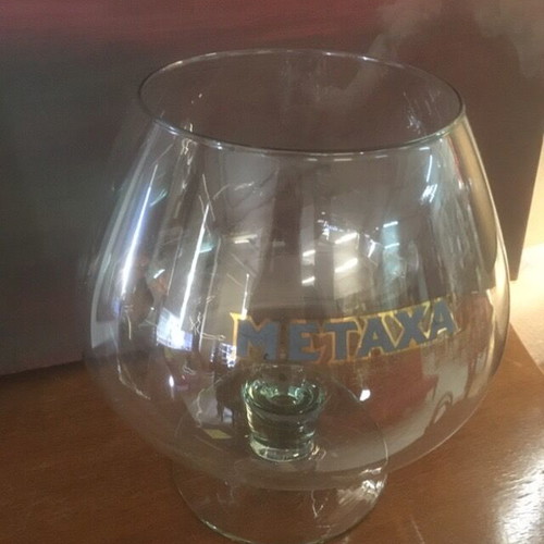 Decorative Metaxa Antika Glass new