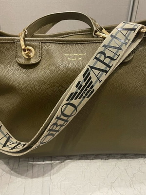 Emporio Armani handbag in olive color like new