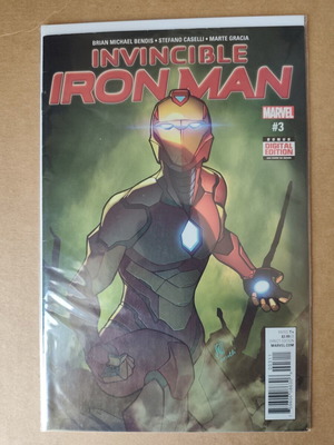 Invincible Iron Man #3 comic with Ironheart armor debut