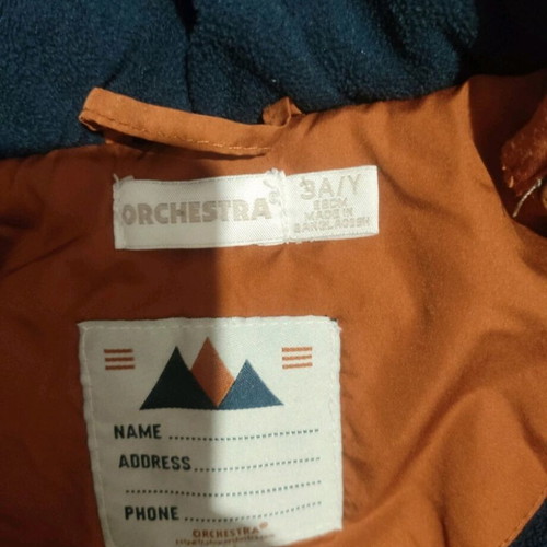 Orchestra jacket 3 years brown like new