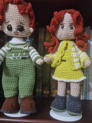 Handmade Crochet Dolls new for play or decoration