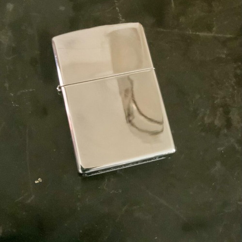 Zippo High Polished Chrome lighter used with original box