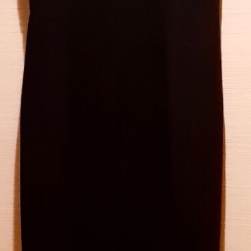Anna Ryska Glamour Long Evening Dress Large 40 Black cool wool like new