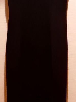 Anna Ryska Glamour Long Evening Dress Large 40 Black cool wool like new