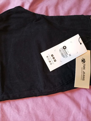 Chino pants new, black, size 32 with zipper