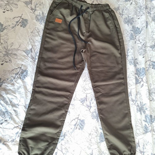 Men's pants, green, size M