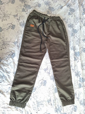 Men's pants, green, size M