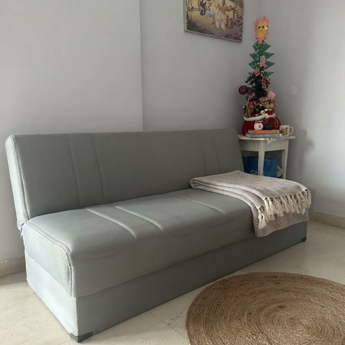 Modern gray sofa bed 190x80 cm
