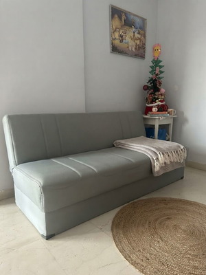 Modern gray sofa bed 190x80 cm