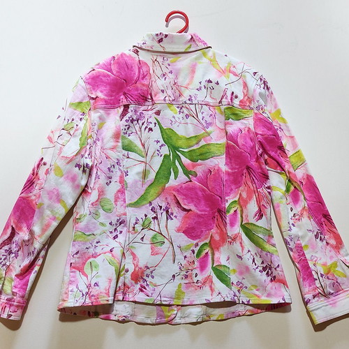 Betty Barclay multicolor cotton stretch jacket like new, size 44