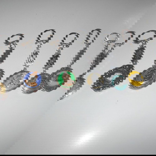 Μπρελόκ μεταχειρισμένα 7 διαφορετικά, 2 όψεων, Επταετία Λευκός Πύργος Ακρόπολις