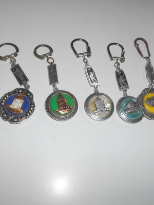 Keychains used, 7 different, Eptaetia, White Tower, Acropolis