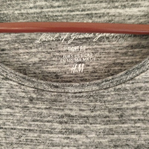H&M dress gray small slim fit like new