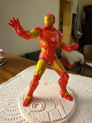 Iron Man figure new, 3D printed with acrylic paint