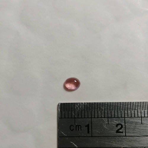 Pink tourmaline cabochon authentic gemstone
