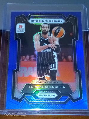 2023-24 Panini Prizm EuroLeague Basketball Tornike Shengelia Blue Prizm /199