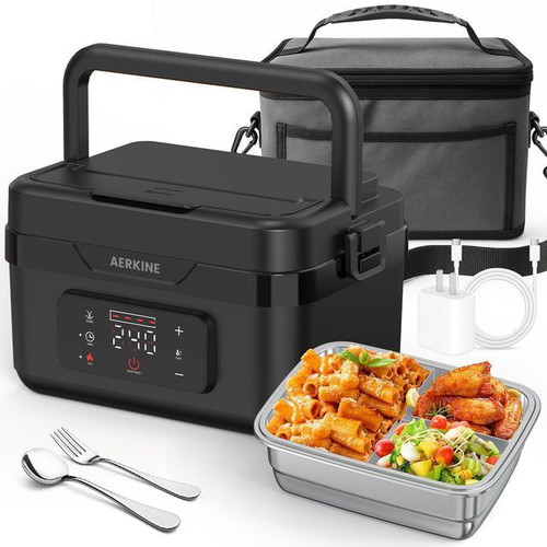 Smart Electric Lunch Box AERKINE ELB10 new, 1.0L, 60W, 8000mAh