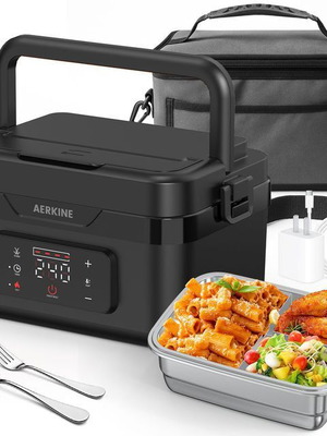 Smart Electric Lunch Box AERKINE ELB10 new, 1.0L, 60W, 8000mAh