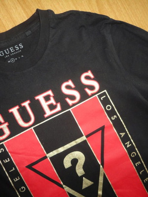 Guess men's t-shirt size S like new, black, 100% cotton