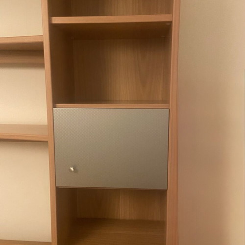 Bed and bookshelf set