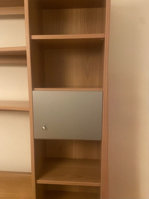 Bed and bookshelf set