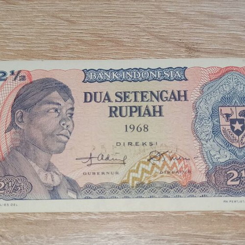 Indonesia 2 1/2 Rupiah 1968 new