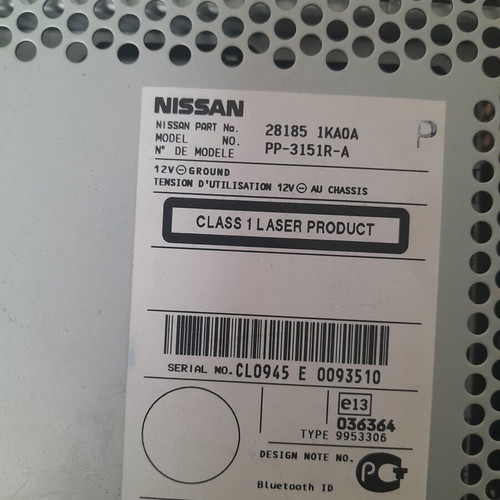 Radiocd Nissan Juke 2015 new, unused