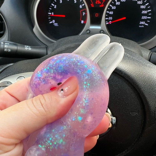 Stress relief toy used, soft like gel