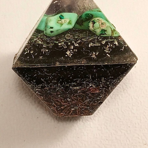 Orgonite handmade with turquoise and amethyst, new