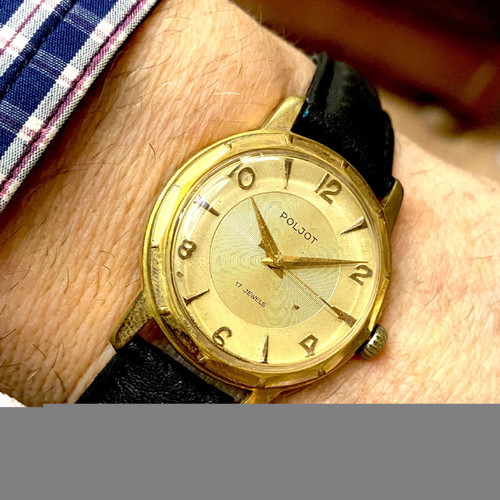 Poljot mechanical watch used, Russian made 1960