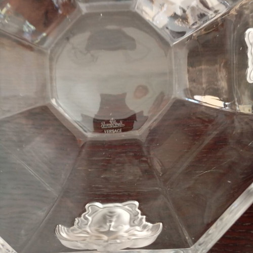 Rosenthal Versace Medusa Lumiere Crystal Bowl like new, 18cm