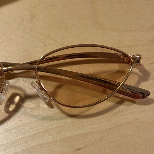 Bottega Veneta sunglasses with transparent pink lenses