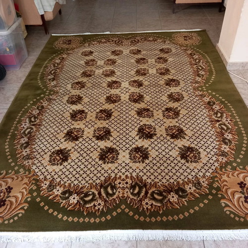 Rug 260×195 used, green