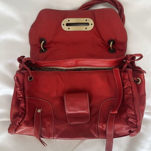 Vintage XX Anniversary Dolce & Gabbana red leather bag from 2000s