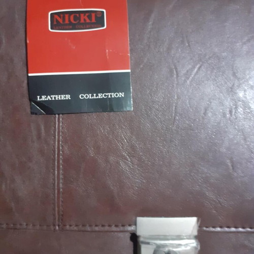 Nicki Leather Collection Professional Leather Briefcase New Brown